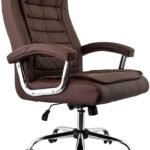 Cadeira Escritório Presidente Monique Marrom Mola Ensacada Conforsit 4648