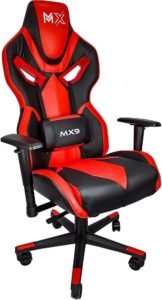 Cadeira Gamer MX9 Giratoria Preto e Vermelho, Mymax, 25.009180, Preto e Vermelho