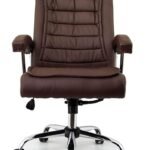 Cadeira de Escritório Giratória Presidente Executiva Pollux Couro Ecológico - Shopping do Escritorio