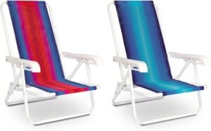 Cadeira de Praia Infantil Aço 4 Posições Turquesa - Mor