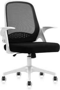 YAMASORO Cadeira de Escritório Ergonômica com Estofado do Mesh 120kg-Branco