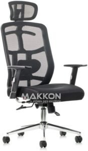 Cadeira Escritório Presidente Preta MK-4007 - Makkon