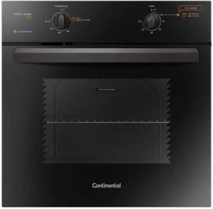 Forno a Gás de Embutir Continental Preto 73L 220V OC8GP