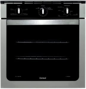  Forno de embutir elétrico Consul 84 litros prata com Grill e Timer Autodesligamento - COB84AR 220V 