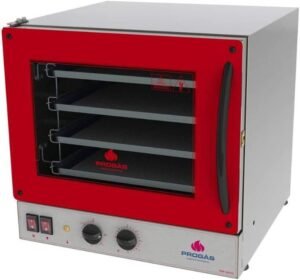  Progás, P37640, Forno de Elétrico Industrial Pirogas Para Pizza 4 Assadeiras 127 Volts, cor Inox, Aço 