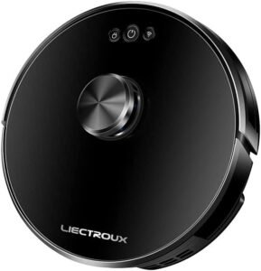  Robô Aspirador Liectroux XR500 Aspira e Passa Pano Compatível com Alexa e Google (Preto)