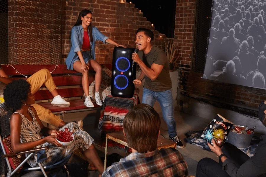 melhor caixa de som com microfone