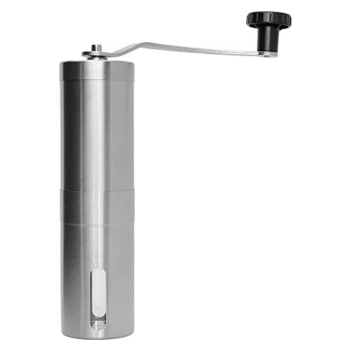 Mimo Style Moedor de Café Manual de Aço Inoxidável 21cm, Totalmente Ajustável Para Definir Aspereza de Moagem Perfeita. Manivela Removível...