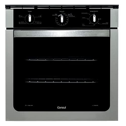 Forno de embutir elétrico Consul 84 litros Prata com grill e timer autodesligamento - 220V