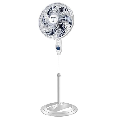 Mondial NV-06-6P-NP - Ventilador, 40cm, Coluna Maxi Power, Branco / Azul