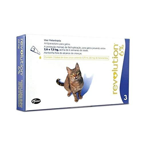 Revolution. 6% Azul-Cx.45mg, 0,75ml Gatos Zoetis para Gatos