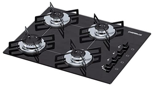 Cooktop 4 bocas Chamalux ultra chama preto T.C BIVOLT
