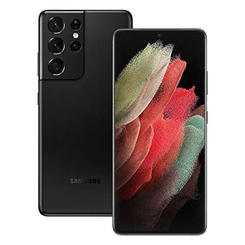 Samsung Galaxy S21 Ultra 5G SM-G998B Standard Edition Dual-SIM 256GB + 12GB RAM Factory Unlocked Android Smartphone (Phantom Black) -...