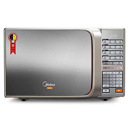 Microondas Grill, 30L, Prata Espelhado, 110v, Midea