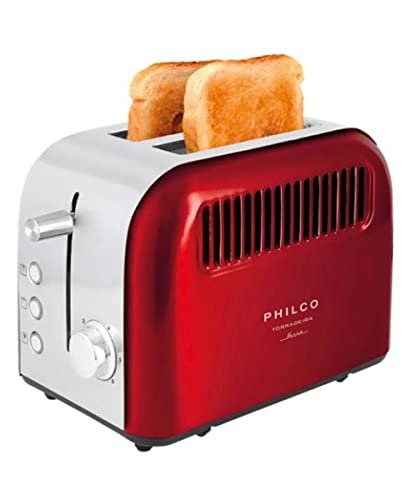 Torradeira, Retrô Ptr02v, Vermelho, 110V, Philco