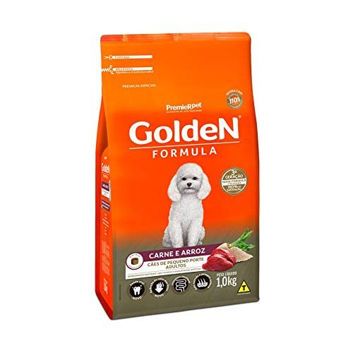 Ração Golden Fórmula Mini Bits Para Cães Adultos Pequeno Porte Sabor Carne E Arroz, 1Kg Premier Pet Para Todas Pequeno...