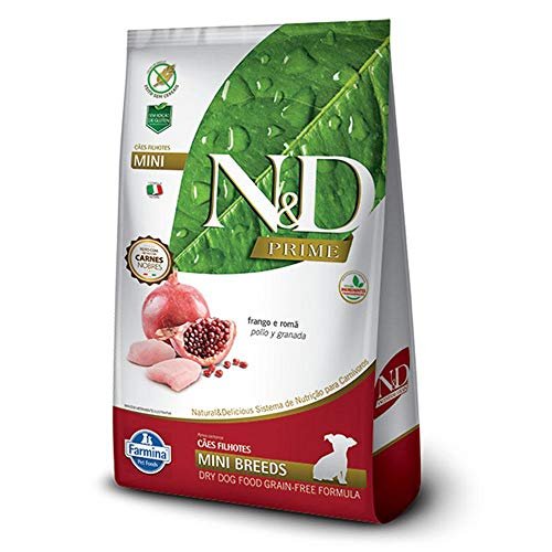 Ração Farmina N&D Prime Sabor Frango e Romã para Cães Filhotes de Raças Pequenas - 800g