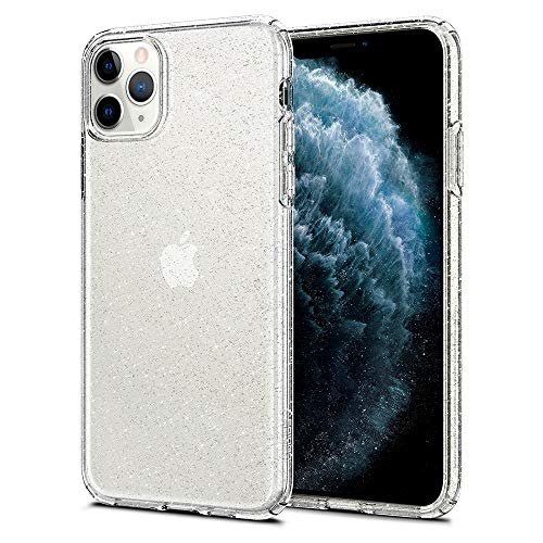 Spigen Capa Liquid Crystal Glitter Projectada para Apple iPhone 11 Pro Max - Quartzo Transparente