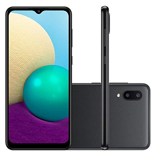 Smartphone Samsung Galaxy A02 32GB 13MP 6.5 Quad Core Preto