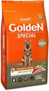 Ração Golden Seleção Natural para Cães Adultos Sabor Frango, 15kg Premier Pet Para Todas Grande Adulto,